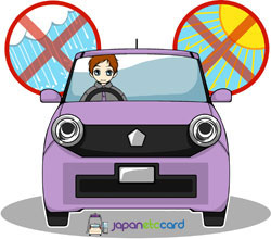 In-car comfort without opening windows
