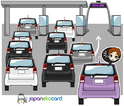 ETC lane skipping traffic at toll gates