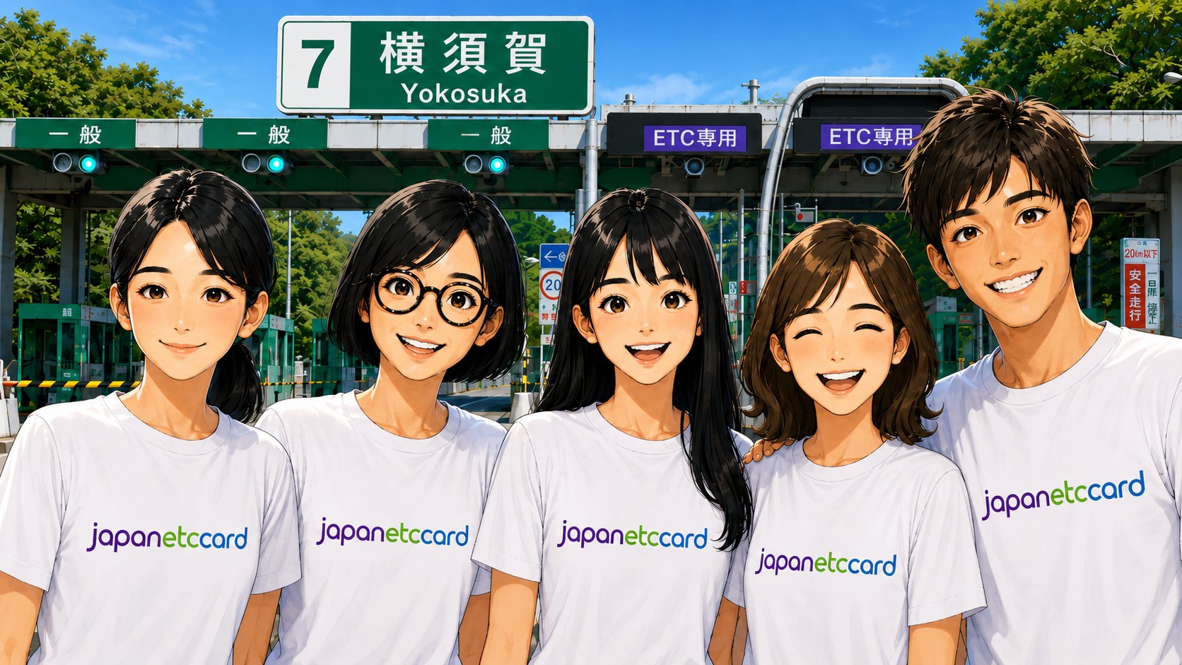 JapanETCcard team at the Yokosuka 横須賀 toll gate